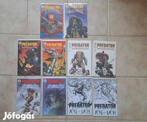 Predator képregény sorozat - A Bosszú + Betondzsungel + Jég és Vér