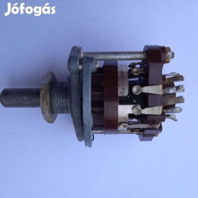 Preh gyártmányú tárcsás ( Yacley ) kapcsoló , 2 áramkörös