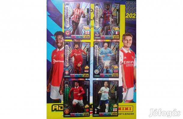 Premier League 2023 Adrenalyn Top Finisher Teljes szett