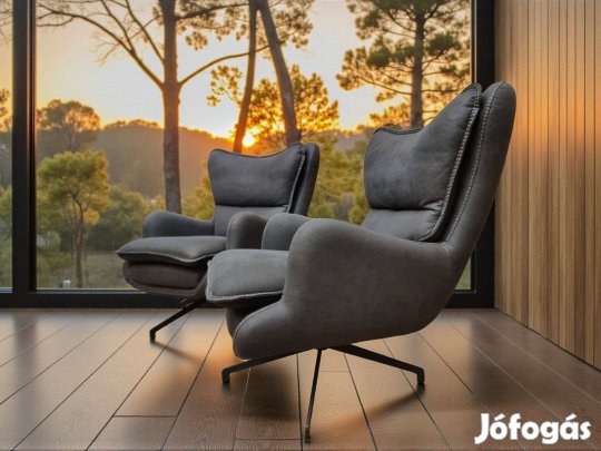 Prémium Alcantara hasított bőr jellegű design Forgószék pár