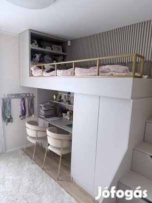 Prémium Asztalos Galériaágy: Komplett gyerekszoba bútor eladó