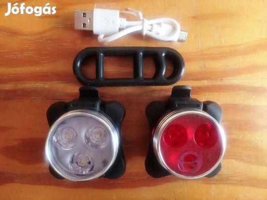 Prémium Bicikli lámpa, beépített akkumulátoros