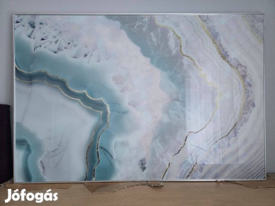 Prémium Green Agate üvegkép 121 x 81 - zöld achát hatás