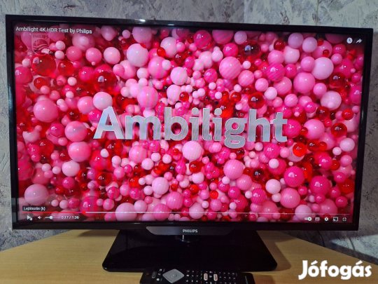 Prémium Kat. Philips 32 PFK4309 FHD. LED Tv/Patika Áll. Számla/Gari