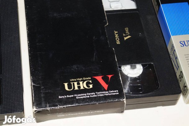 Prémium VHS kazetta Sony TDK Maxell Konica Hifi UHG Ehg XF GU csere is