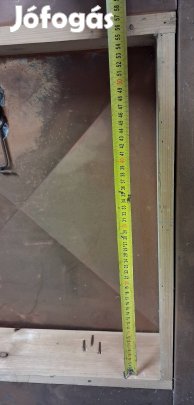 Prémium Vörösréz tetőkibúvó / Padlásfedél (98x89 cm)  Új, beépítetlen