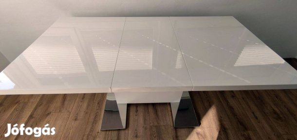 Prémium, magasfényű bővíthető étkezőasztal eladó