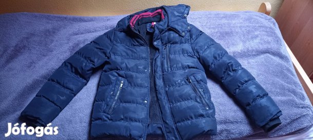 Prémium hibátlan kék férfi kabát