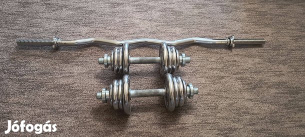 Prémium krómozott acél súlyzó