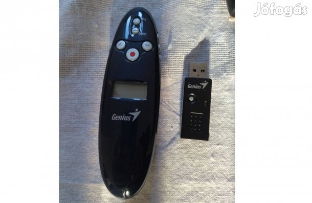 Prezentációs távirányító, lézermutatóval, vezeték nélküli, Genius