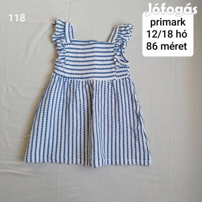 Primark kék nyári ruha 86 méret