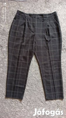 Primark szürke kockás gumis derekú nagy méretű nadrág 48-as