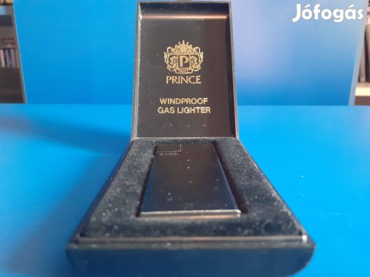 Prince Windproof Gas Lighter (Impozáns, márkás gázöngyújtó) díszdobozb