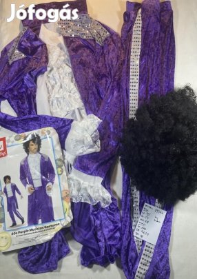Prince jelmez, retro jelmez, 80-as évek jelmez, felnőtt jelmez M377
