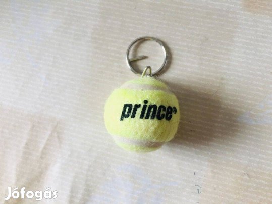 Prince teniszlabda sárga kulcstartó
