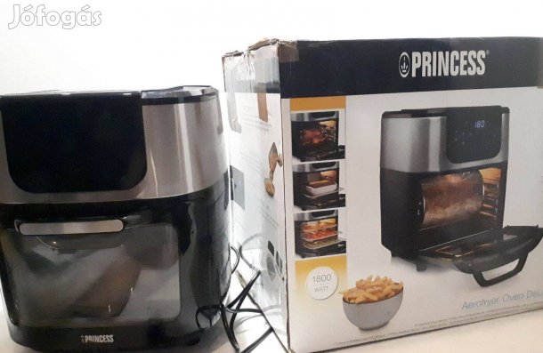 Princess 182075 Aerofryer Deluxe 11 literes asztali sütő, újszerű