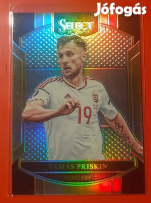 Priskin Tamás Refractor Panini Select Euro 2016 focis kártya
