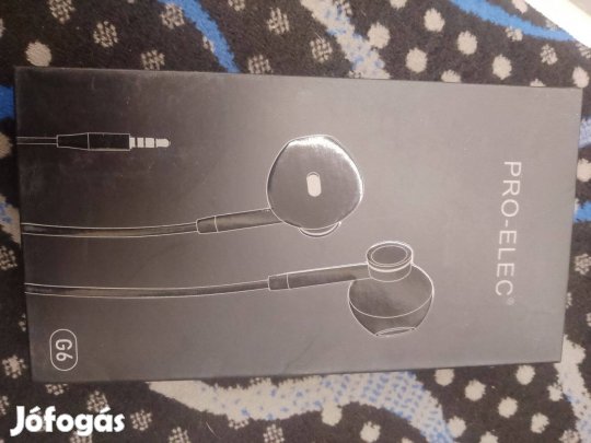 Pro Elec g6 fülhallgató jackdugós telefonhoz rádióhoz
