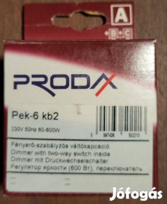 Prodax Pek6 kb2 Fényerőszabályzós villanykapcsoló