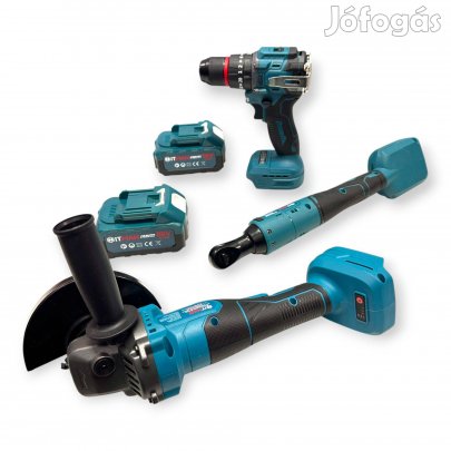 Professzionális 3 gépes szerszámkészlet prémium műanyag kofferben