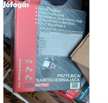 Professzionális Marpol M87000 hegesztőpajzs UV szűrős fejpajzs aksival