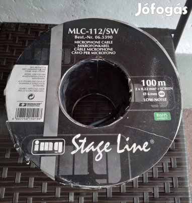 Professzionális mikrofon kábel 100 m, új