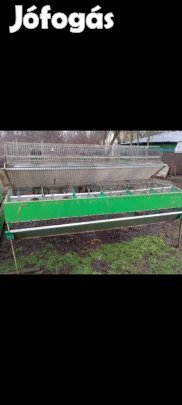 Professzionális olasz nyúlketrec kisállatketrec saválló acélból 