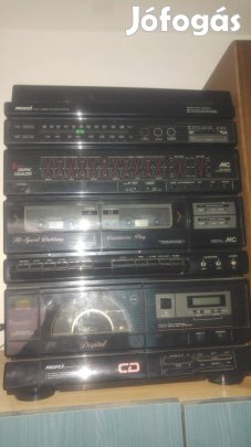 Profex Hifitorony bakelit lemezjátszóval