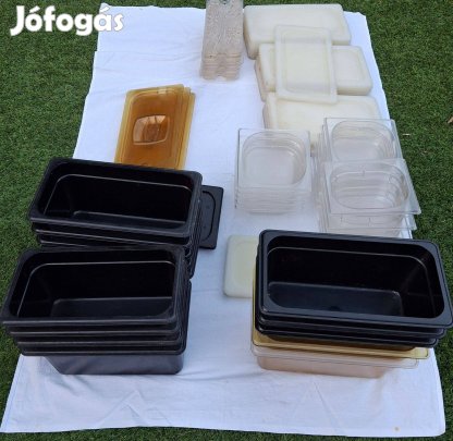 Profi GN edények, fedők és tároló ládák csomagban