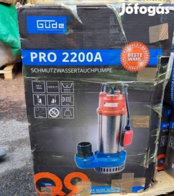 Profi búvárszivattyú, 2200W motorral, szennyvíz szivattyú, garanciával