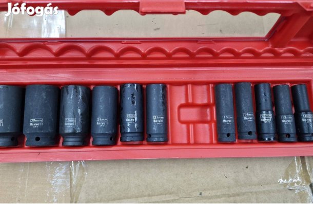 Profi gépi dugókulcs készlet hosszított 11 részes, új