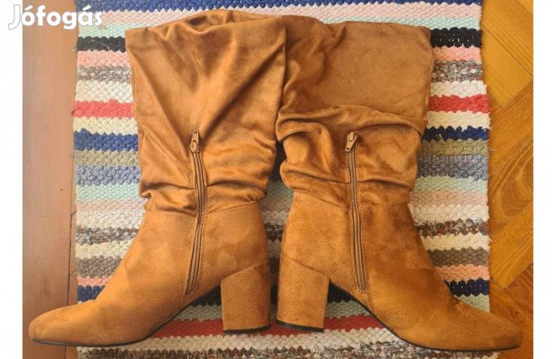 Promod hosszúszárú magassarkú csizma kávébarna 40-es