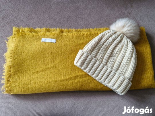 Promod női puha sál + sapka