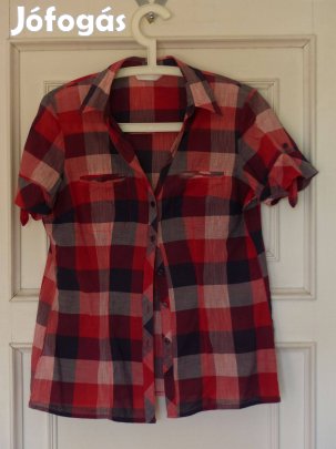 Promod piros kockás ing