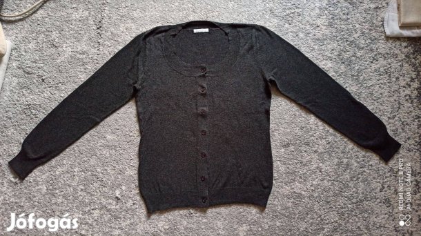 Promod sötétszürke kötött kardigán 40-es
