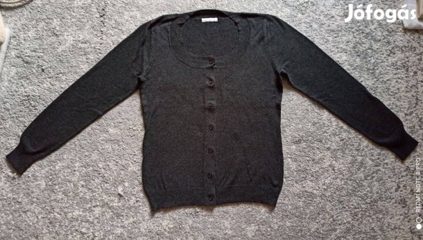 Promod sötétszürke kötött kardigán 40-es