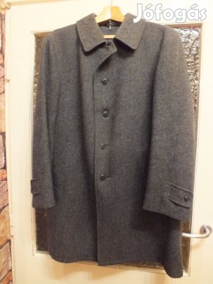 Prostejov sötétszürke szövetkabát, retro