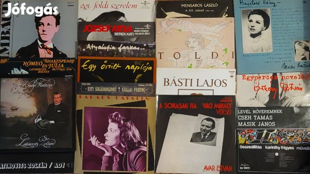 Prózai, Irodalmi, Szépirodalmi LP 18 db