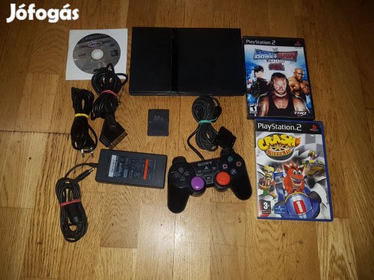 Ps2 slim 3 db játékkal eladó