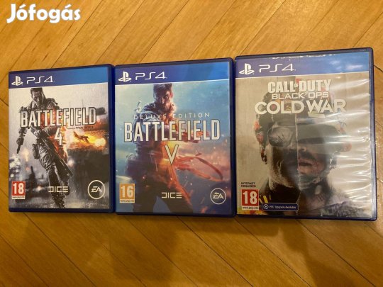 Ps4 játék csomag Call of Duty + Battlefield 4-5 Playstation 4 játékok