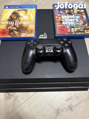 Ps4 pro eladó játékkal együtt és eredeti tartozékaival.