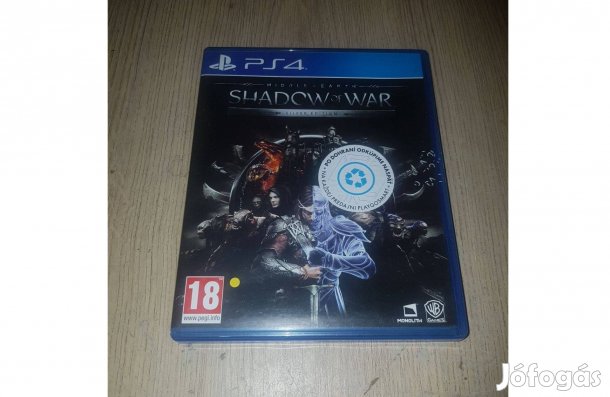 Ps4 shadow of war silver edition eladó