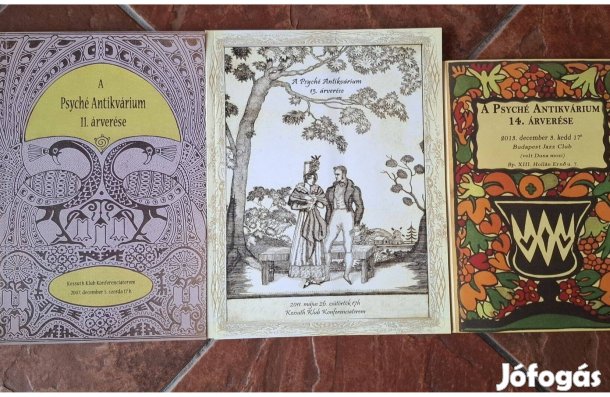 Psyché antikvárium aukciós katalógusai