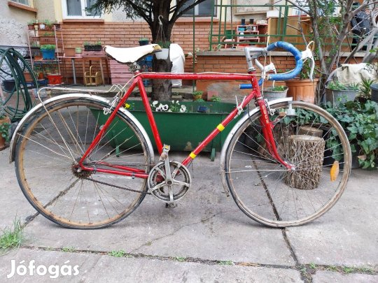 Puch országúti verseny kerékpár váz szett kormány hajtómű fékek