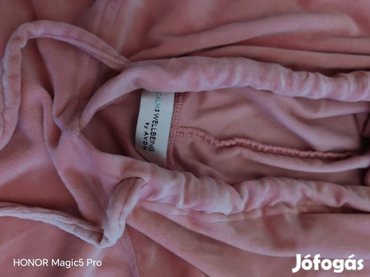 Púder plüss női melegítő felső