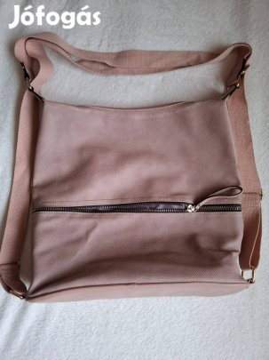 Púder rózsaszín vállpántos táska