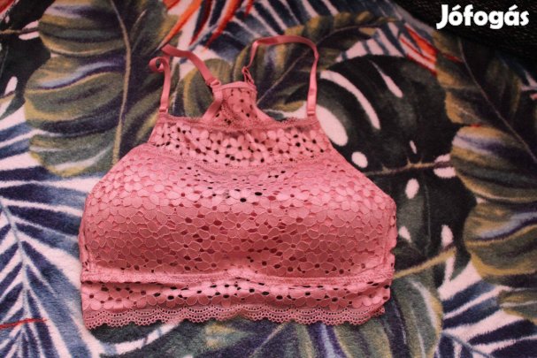 Puderrozsaszin kulcslyuk hatu melltarto, M, (75C) Uj