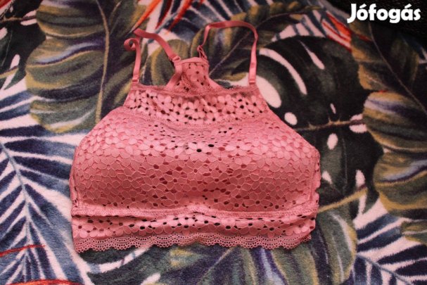 Puderrozsaszin kulcslyuk hatu melltarto, M, (75C) Uj