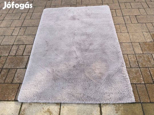 Puha Selymes Shaggy Szőnyeg 120 x 170 cm Taupe