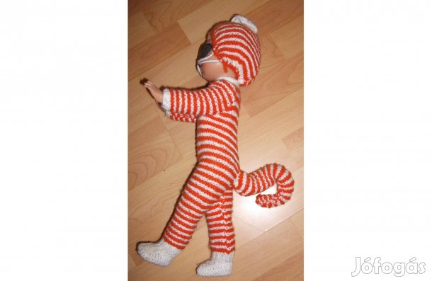 Puhatestű játékbaba 46 cm, Cirmi cica